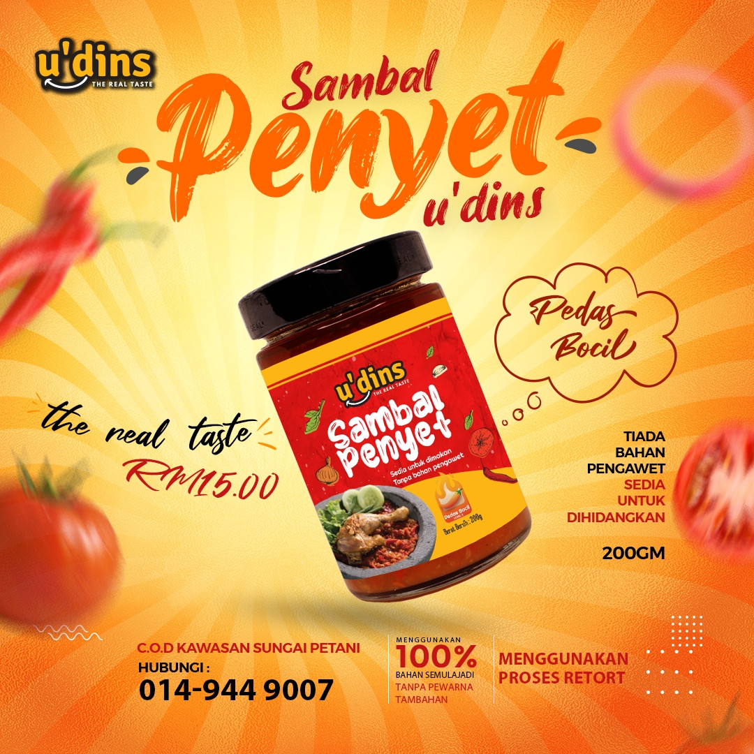 SAMBAL PENYET U'DINS - PEDAS BOCIL