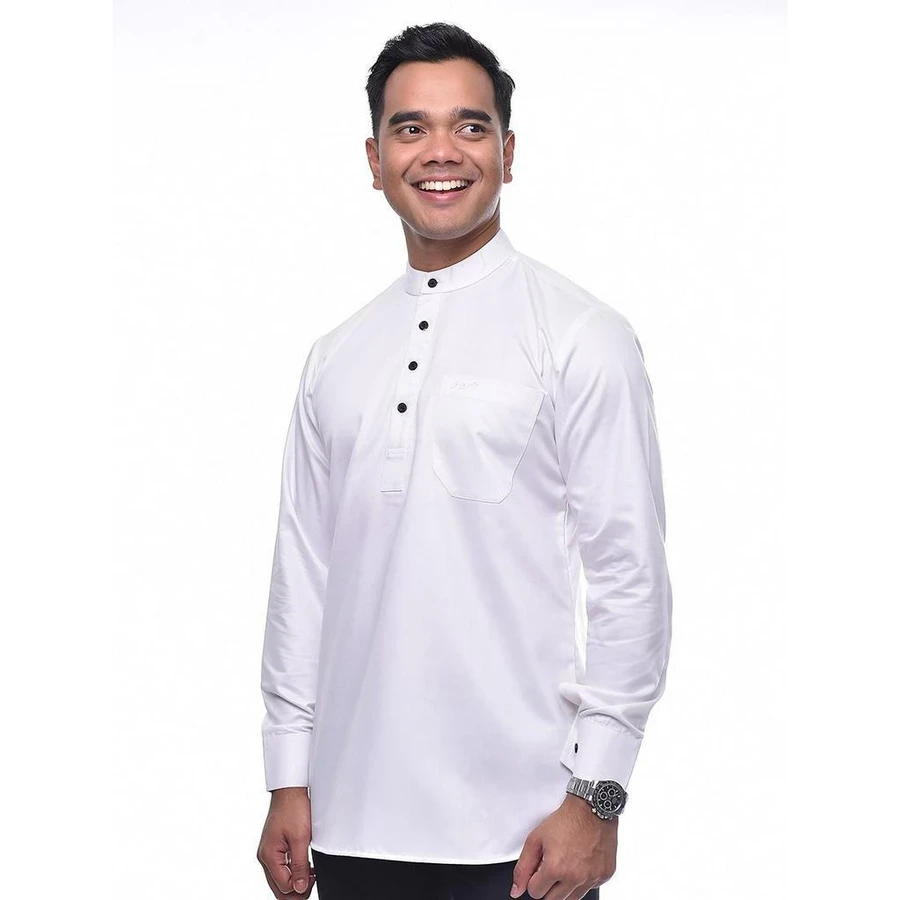 Kurta Mandarin In White
