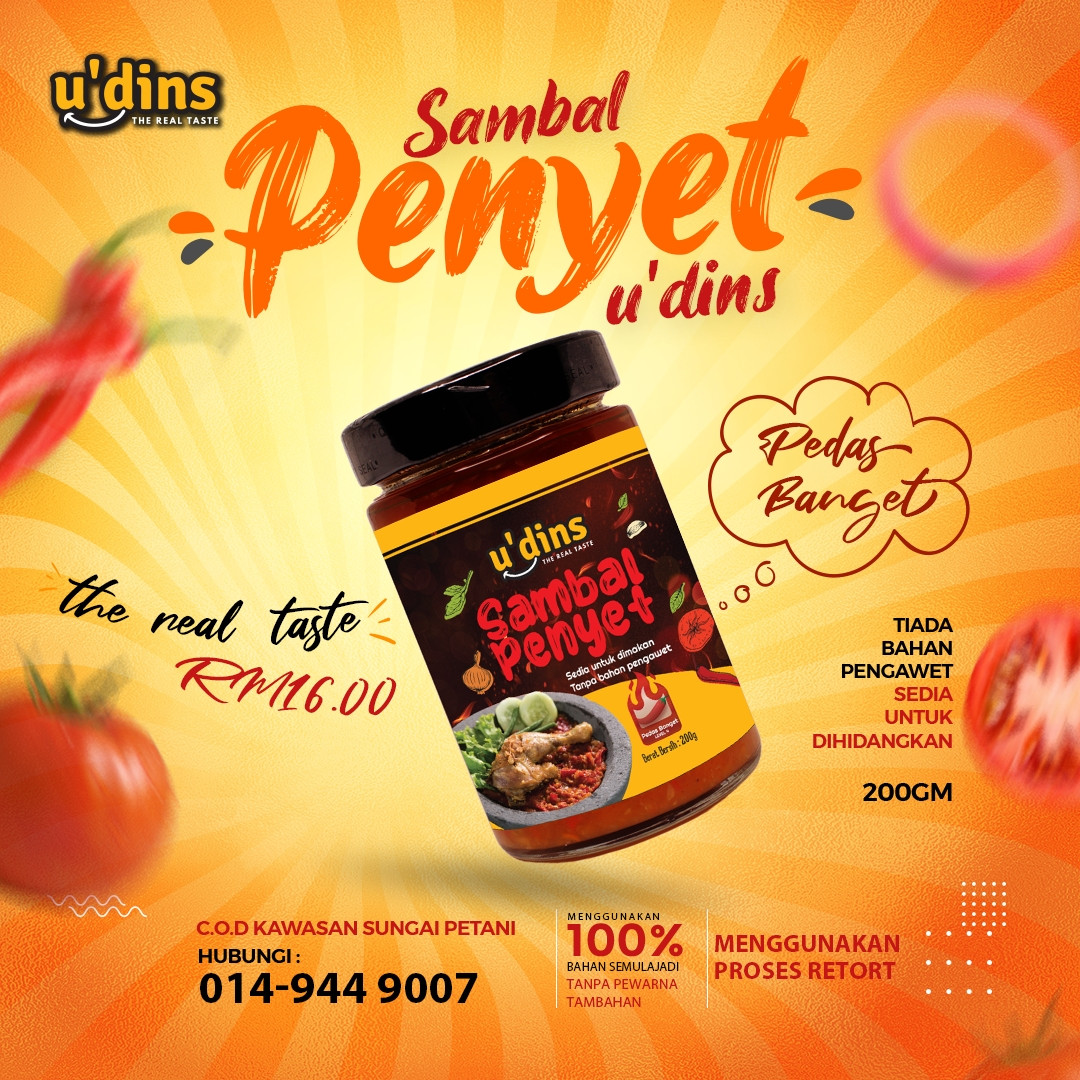 SAMBAL PENYET U'DINS - PEDAS BANGET