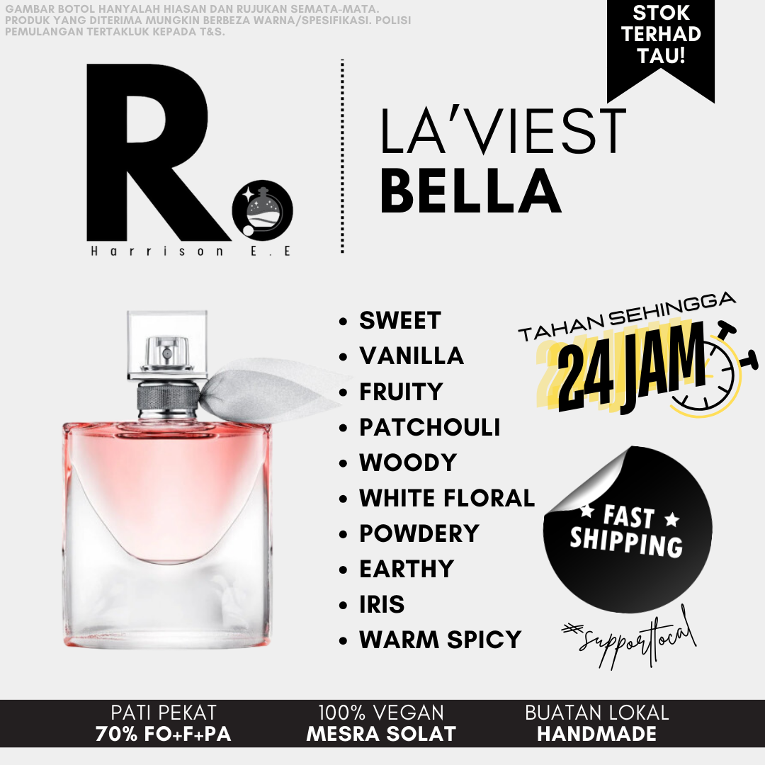 Harrison - Lavi'est Bella 30ML Long Lasting Perfume Tahan Lama