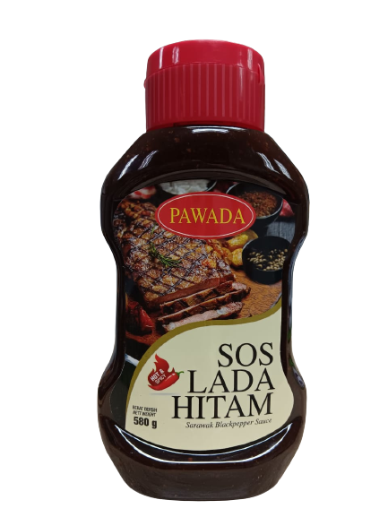PAWADA BLACK PEPPER SAUCE HOT&SPICY 580G (SQUEZZE BOTTLE)