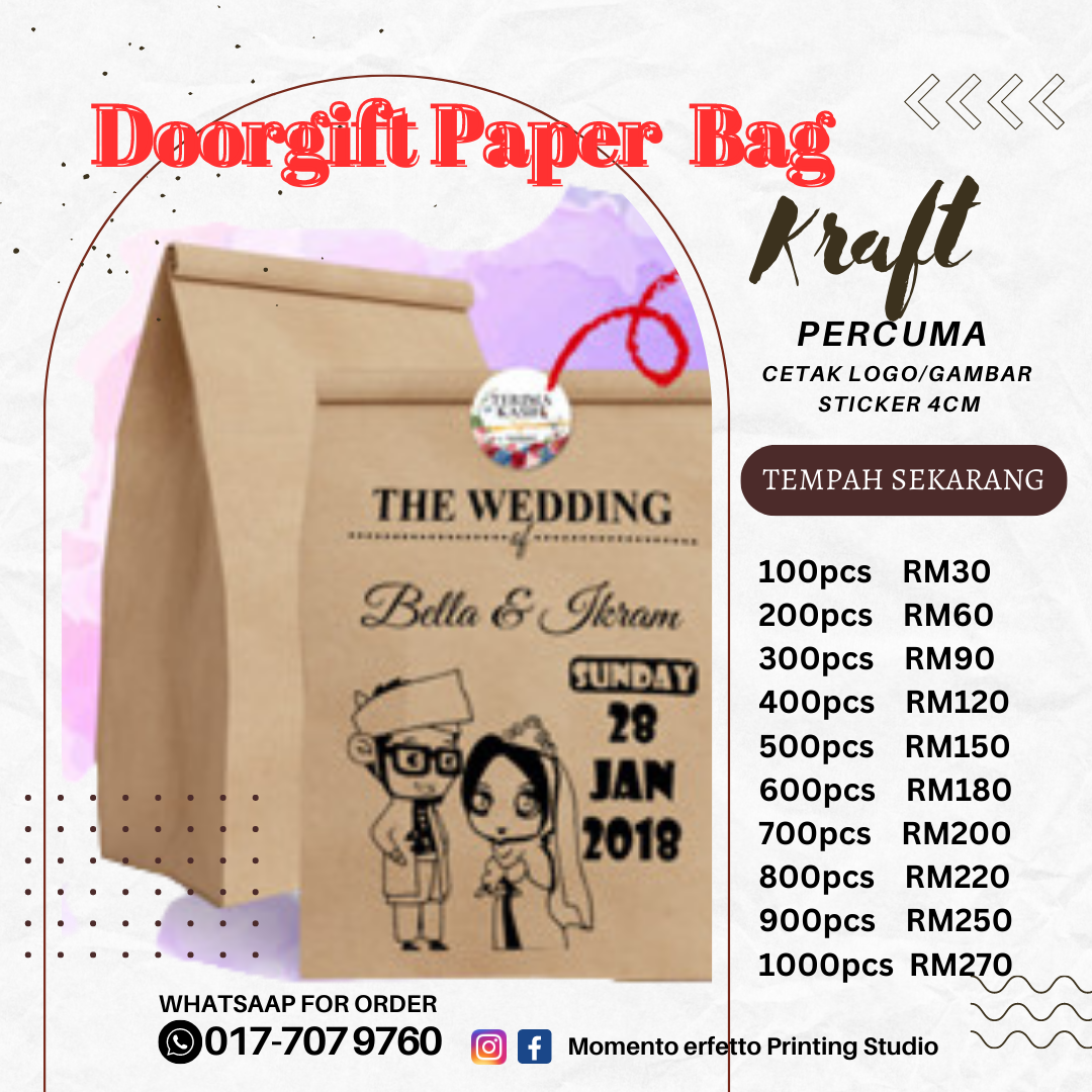 CETAK PAPER BEG MAJLIS/LOGO SYARIKAT