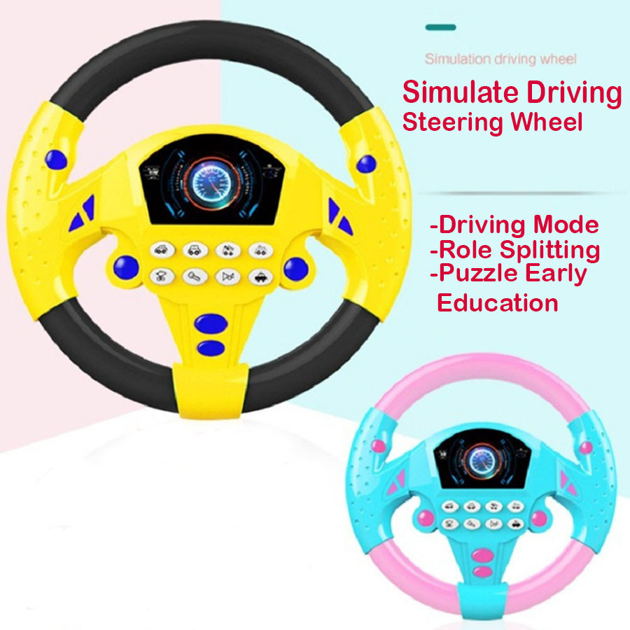 Music Simulation Steering Wheel Early Educational Intelligent for Kids Child Children