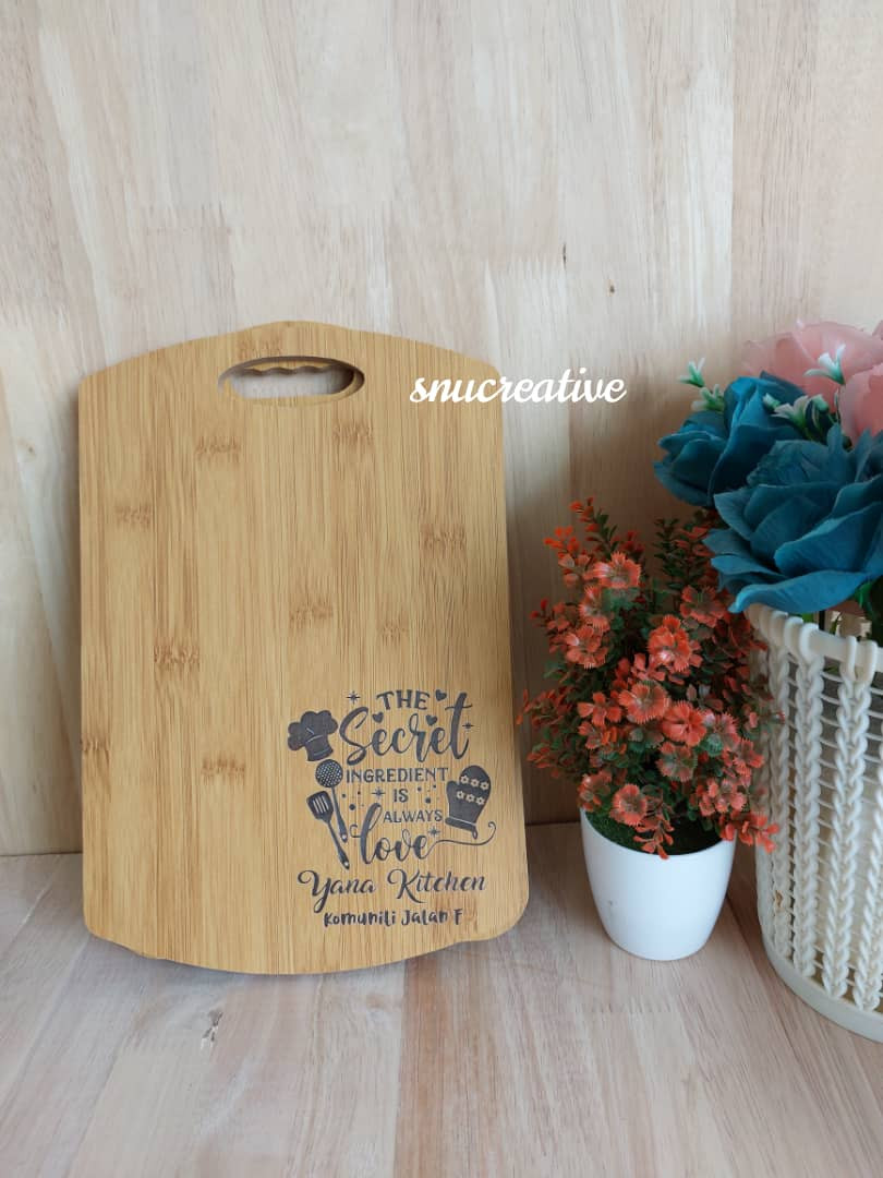 Engrave Custom Name Chopping Board CB1