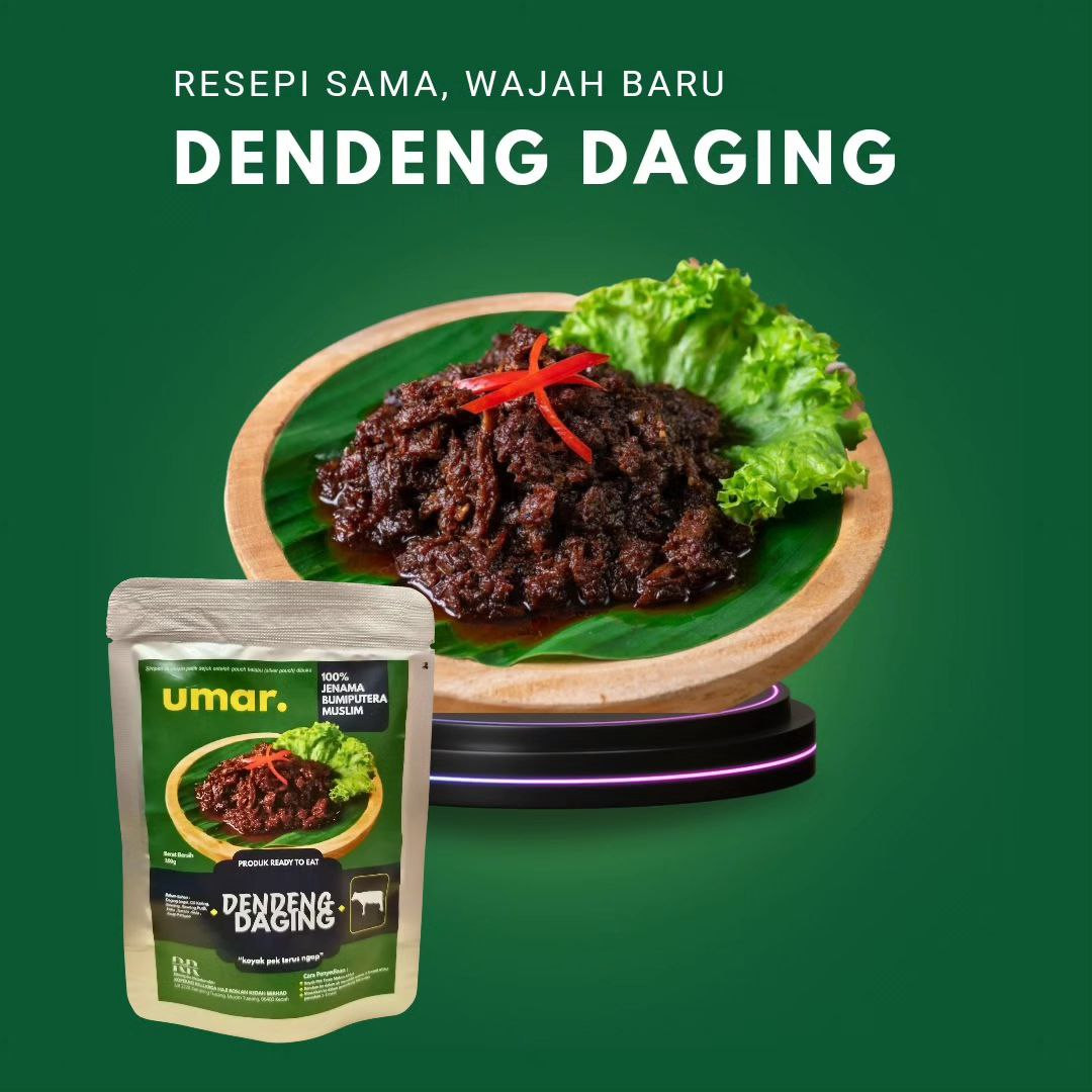 DENDENG DAGING UMAR 100GRAM - SELERA KEDAH