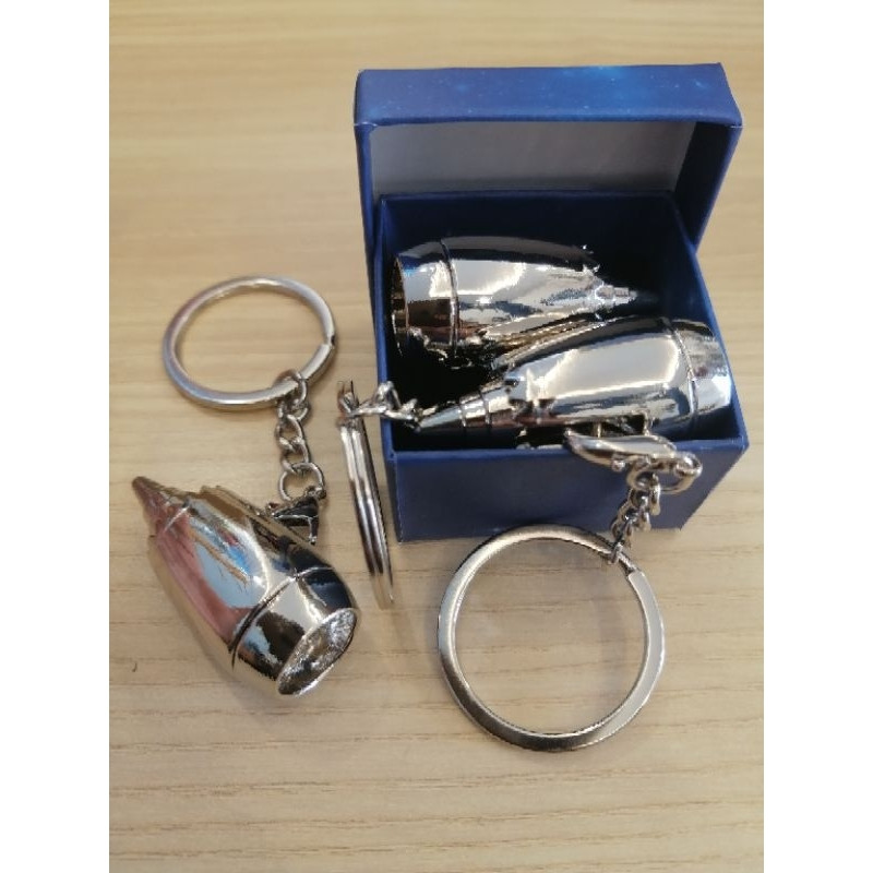 3D AVIATION PLANE ENGINE KEYCHAINS