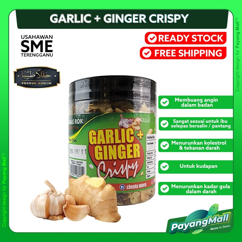 CEHNTA MIERA Ready-to-Eat Garlic + Ginger 150G Produk Terengganu | PAYANG MALL