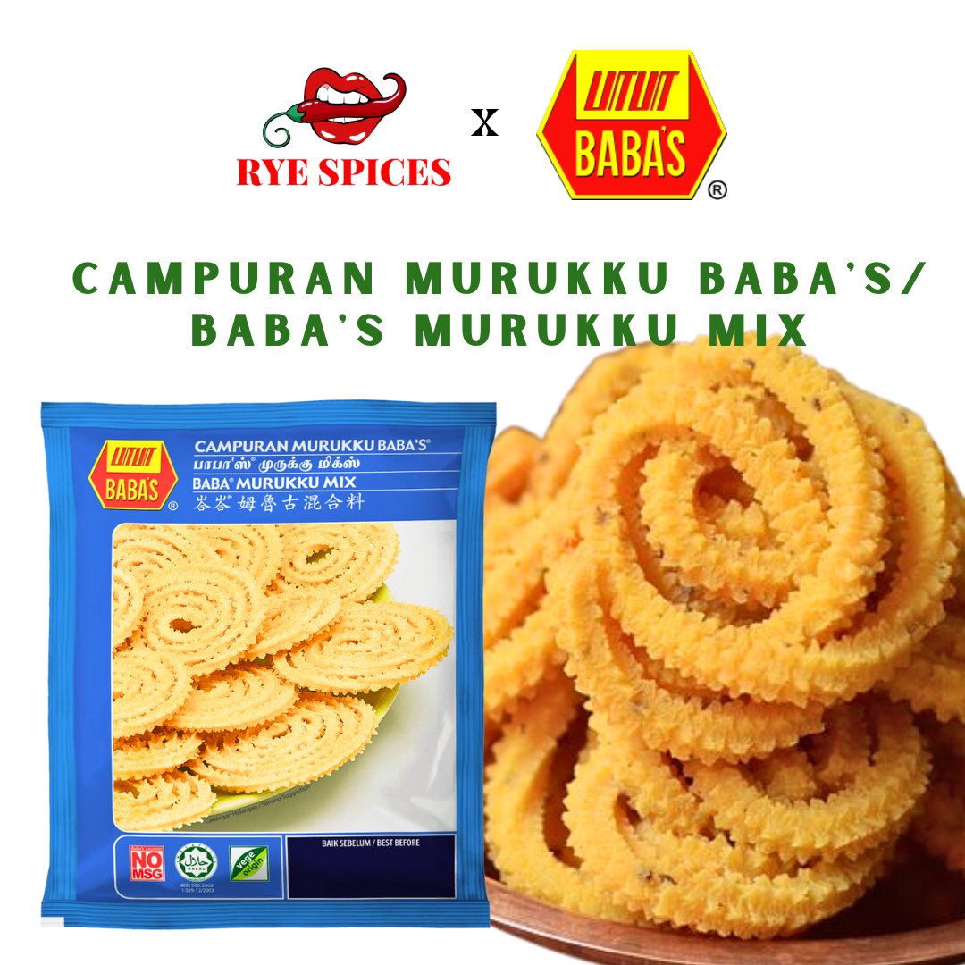 Baba's Murukku Flour/Tepung Murukku Baba's 500g. Deepavali Stock.