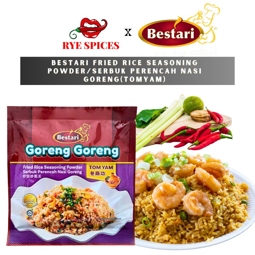 BESTARI Fried Rice Seasoning Powder/Serbuk Perencah Nasi Goreng (Tomyam)(20g)