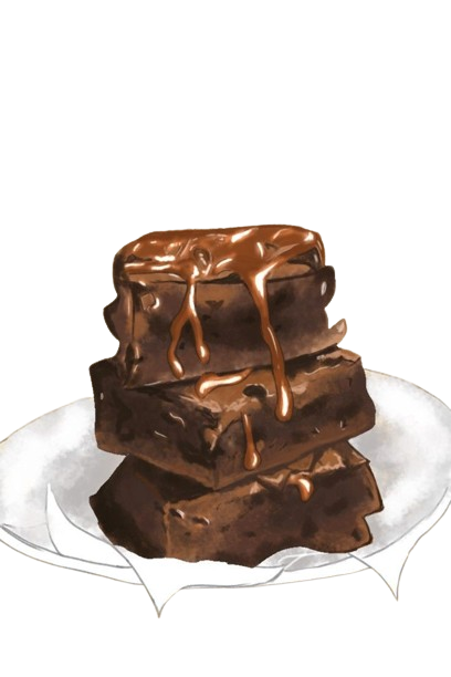 Cakey Brownies with Almonds by The Luxurious Bakes