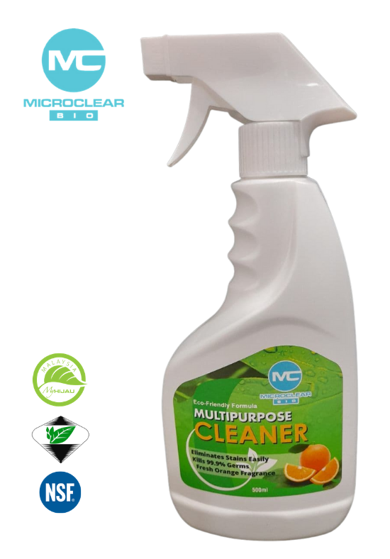 MicroclearBio Households Eco-friendly Multipurpose Cleaner (500ml) spray bottle
