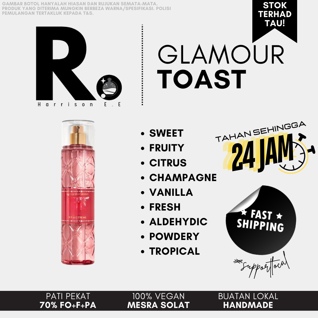 Harrison - Glamour Toast 30ML Long Lasting Perfume Tahan Lama