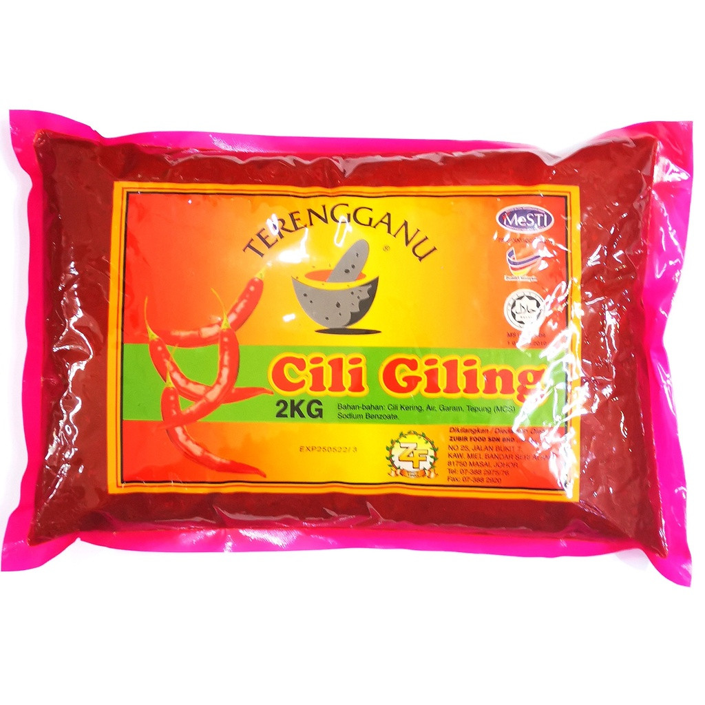 Cili Gilling Terengannu 2KG X 6 pcs (ctn)