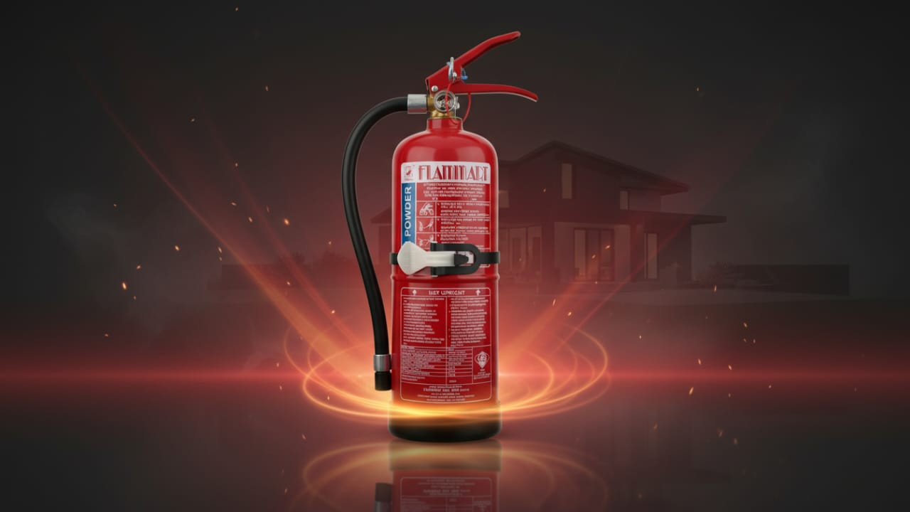 New 2 Kg Dry Powder Fire Extinguisher complete with certifications for consultancy order placement & installation