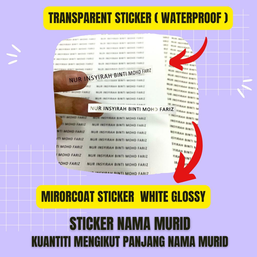 STICKER NAMA