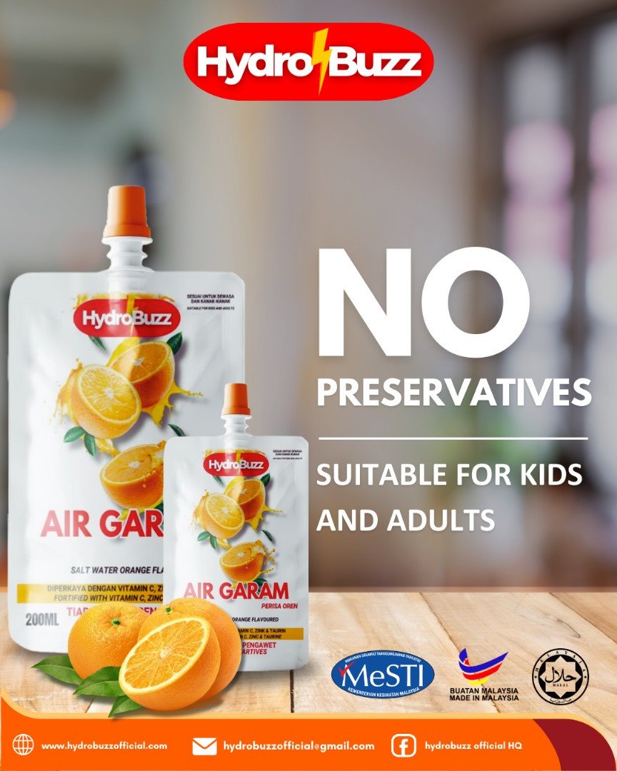 HydroBuzz Air Garam 200ML 24's ( 1 Box )