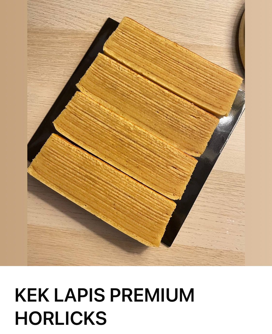 Kek Lapis Premium Horlicks