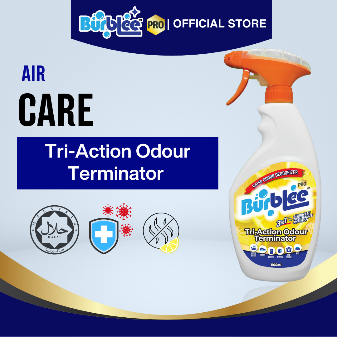 Burblee PRO Tri-Action Odour Terminator - 500ml