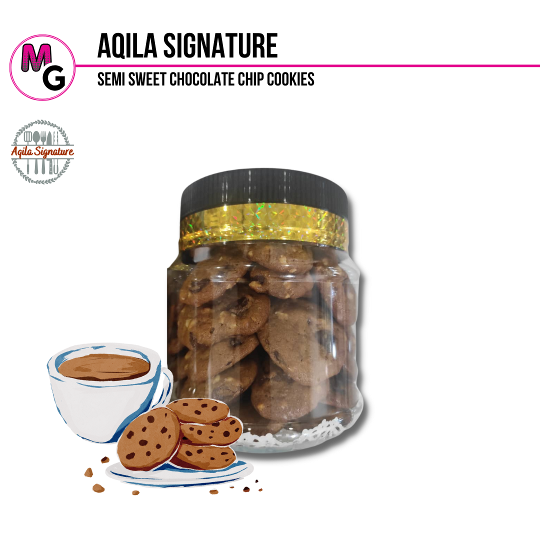 Semi Sweet Chocolate Chip Cookies Aqila Signature