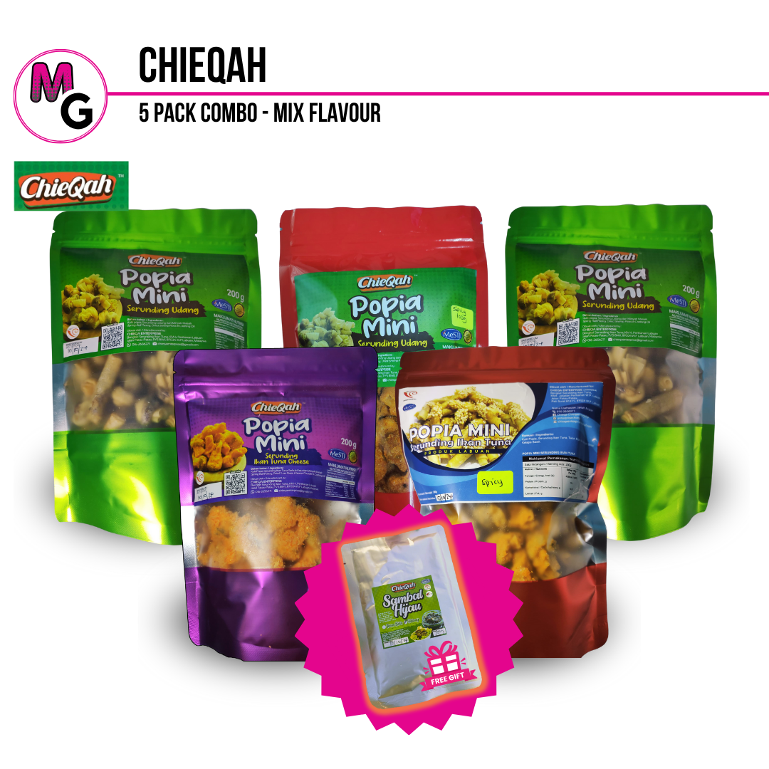 Kombo 5 Pek Popia Mini Chieqah