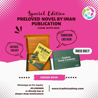 SPECIAL EDITION PRELOVED NOVEL WITH BOX UNFOLLOW THE FLOW AIMAN AZLAN SUITABLE FOR GIFT