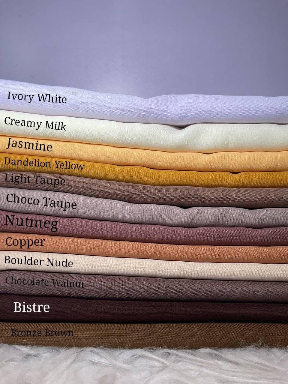 TUDUNG BAWAL KEKABOO PLAIN