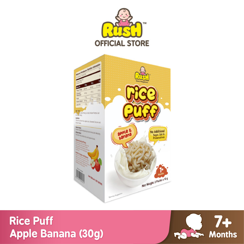 Rush Baby Rice Puff Apple Banana 30g