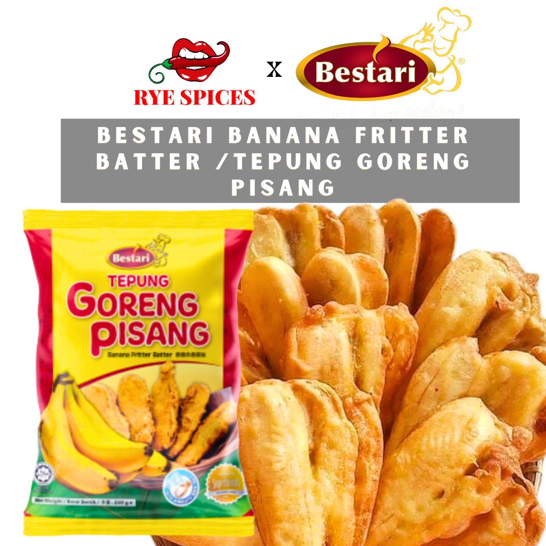 Bestari Banana Fritter Batter/Tepung Goreng Pisang Bestari (250g) Halal tepung  goreng