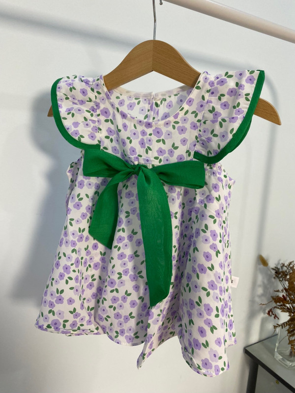 1-7Y Baju Baby Girl Dress Summer Sleeveless Cotton Silk Dress princess dresses Pakaian Gadis PuterI