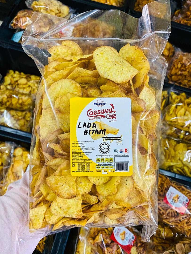 Kerepek Ubi Lada Hitam (400g)