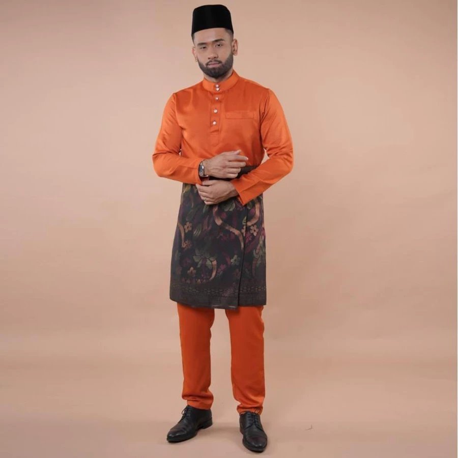 BAJU MELAYU ANDIKA BRICK ORANGE