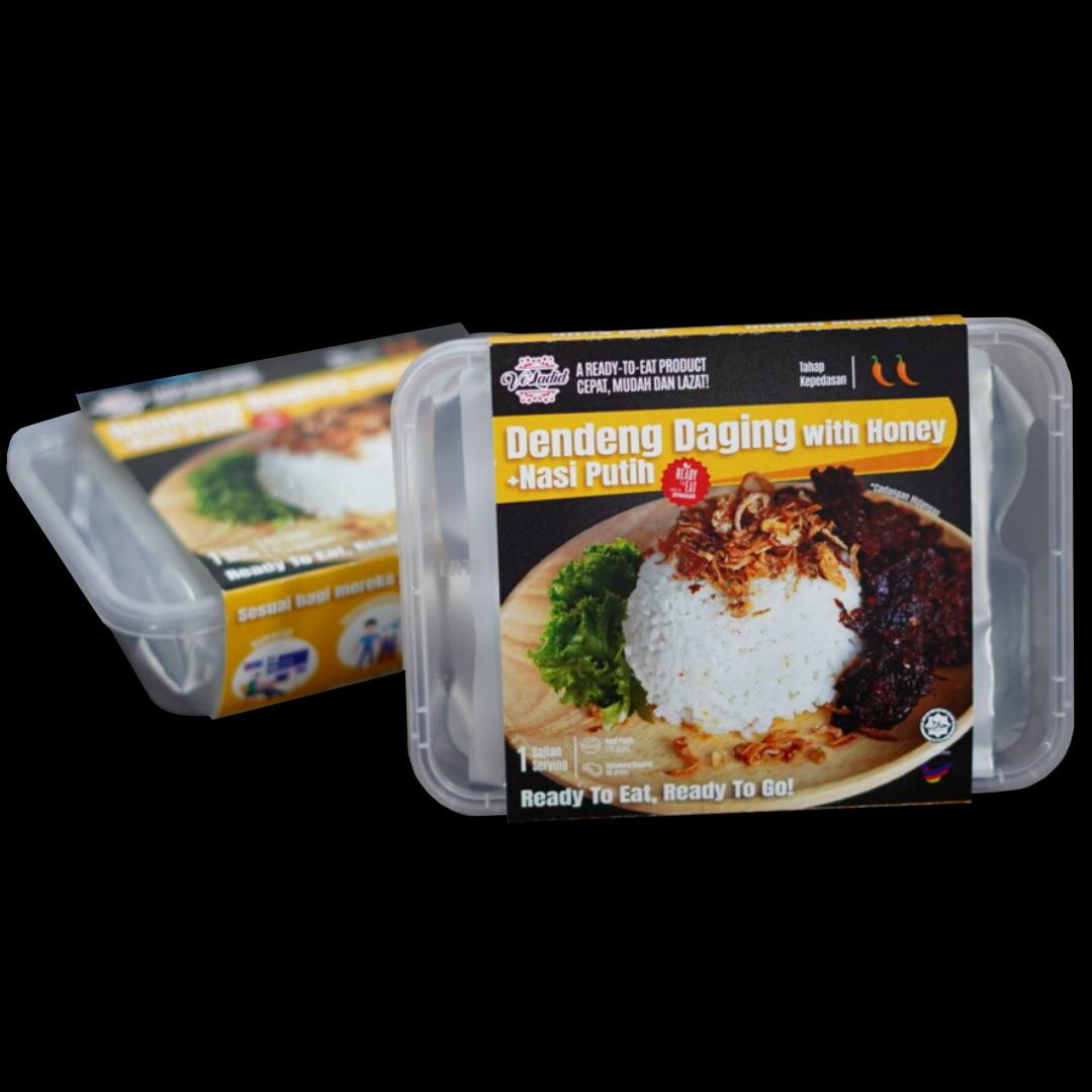 DENDENG DAGING HONEY WITH WHITE RICE