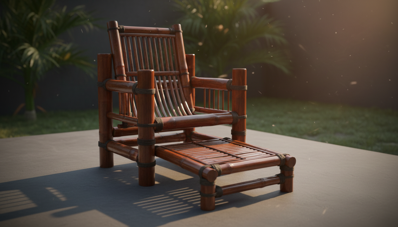 Tempahan Kerusi Santai Buluh Tradisional Premium (Made to Order)