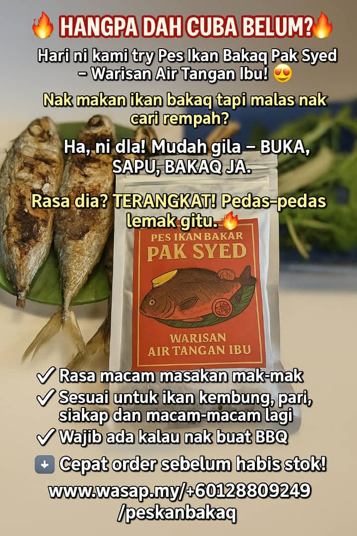 Pes ikan bakar pak syed