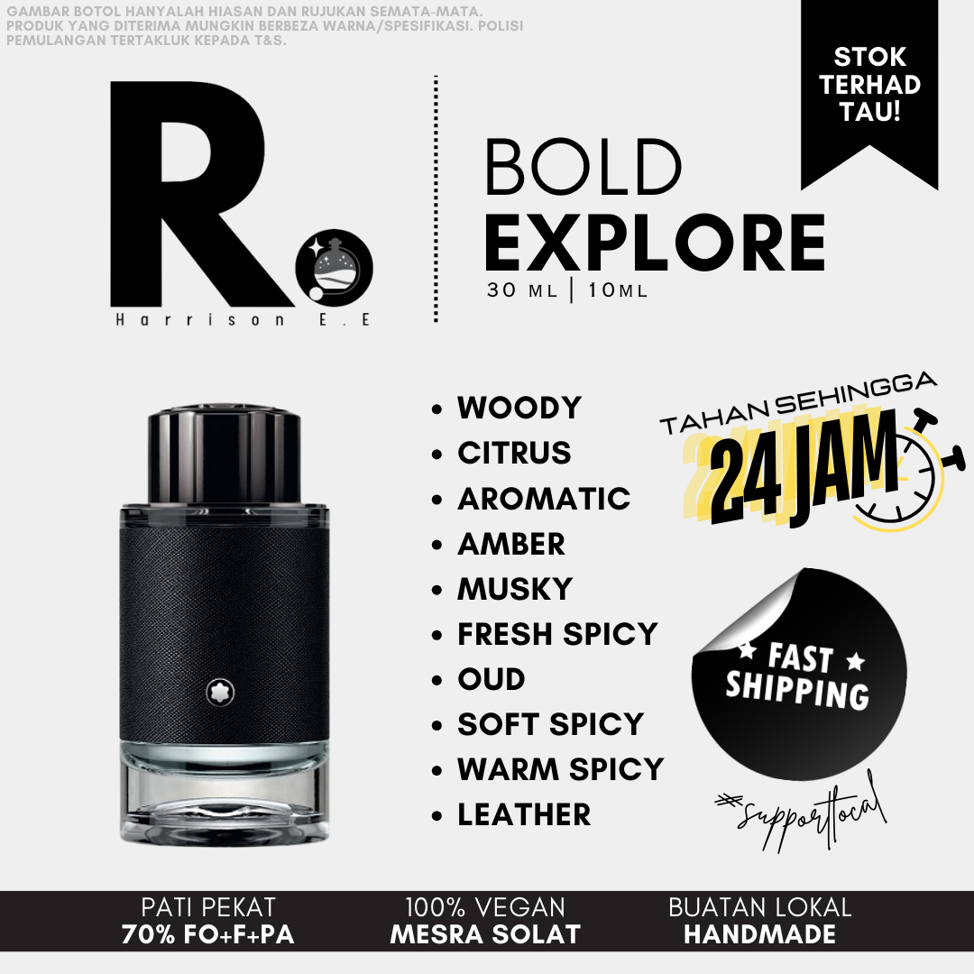 Harrison - Bold Explore 30ML Long Lasting Perfume Tahan Lama
