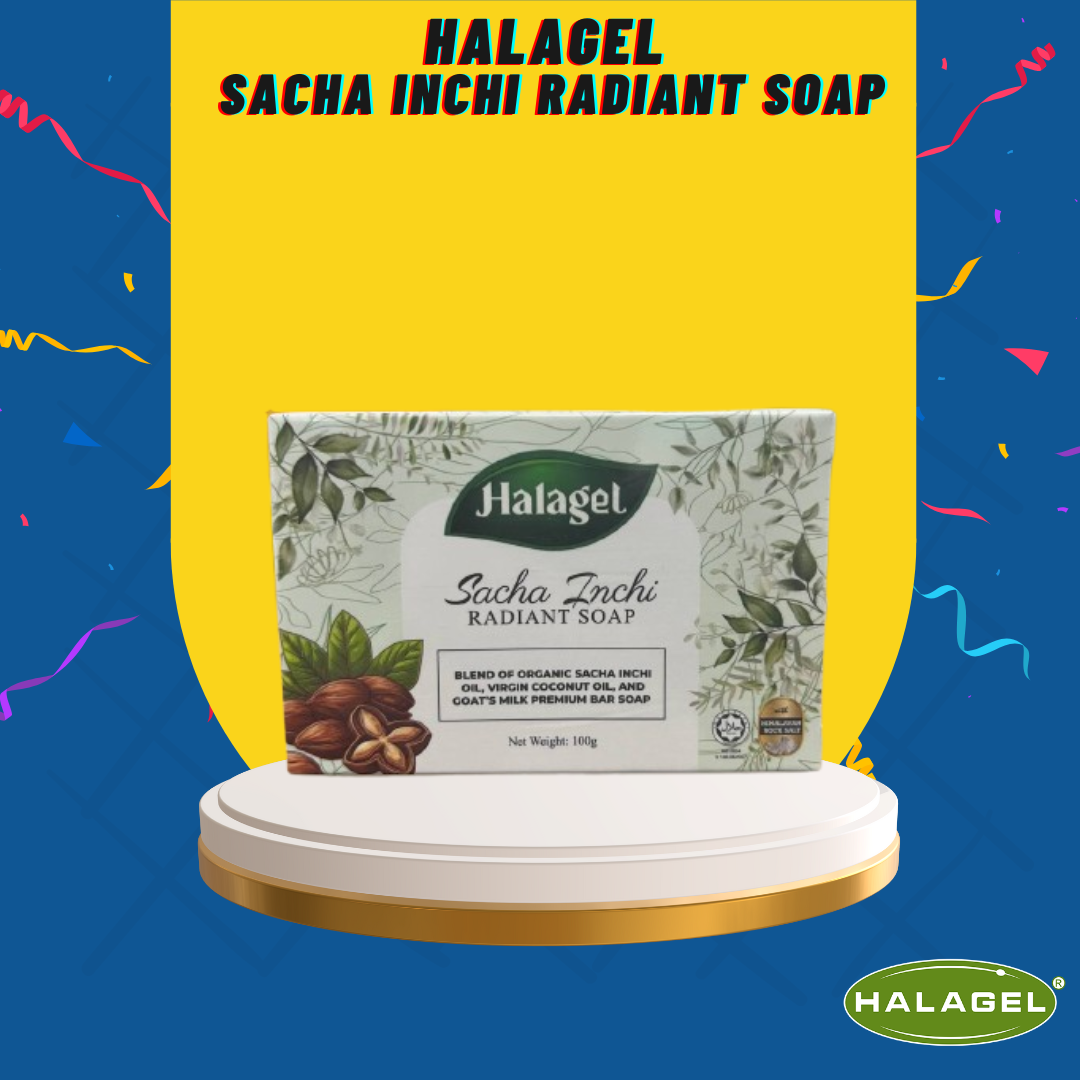 HALAGEL Sabun Sacha Inchi + Susu Kambing - 100G