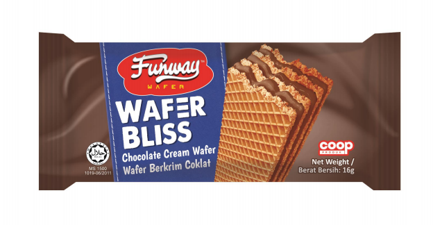 FUNWAY WAFER BLISS CHOCOLATE 24 X 16G