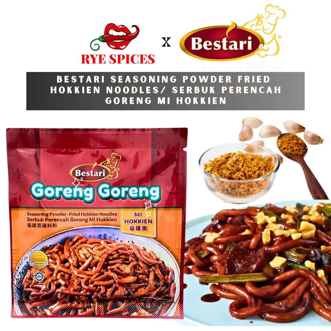 BESTARI Seasoning Powder Fried Hokkien Noodles/Serbuk Perencah Goreng Mi Hokkien (20g)