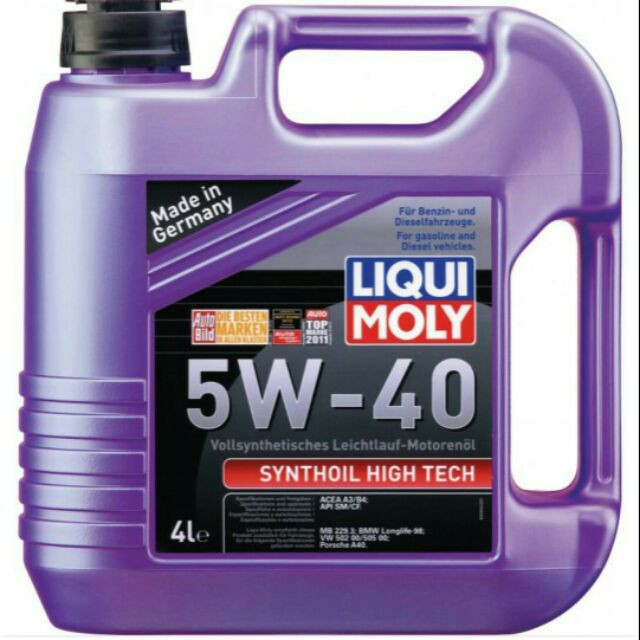 LIQUI MOLY SYNTHOIL HIGH TECH 5W-40 4L