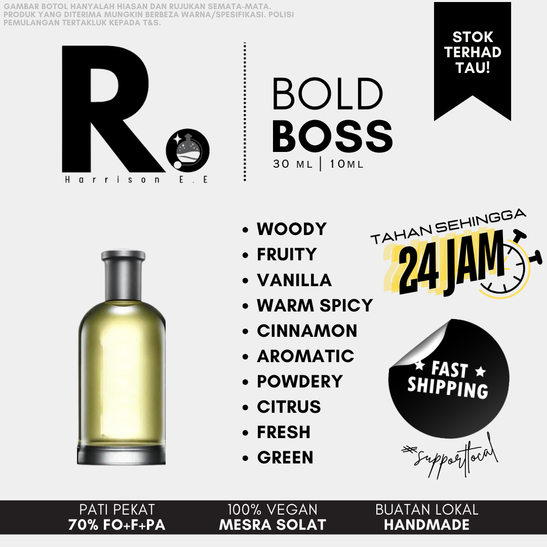 Harrison - Bold Boss 30ML Long Lasting Perfume Tahan Lama