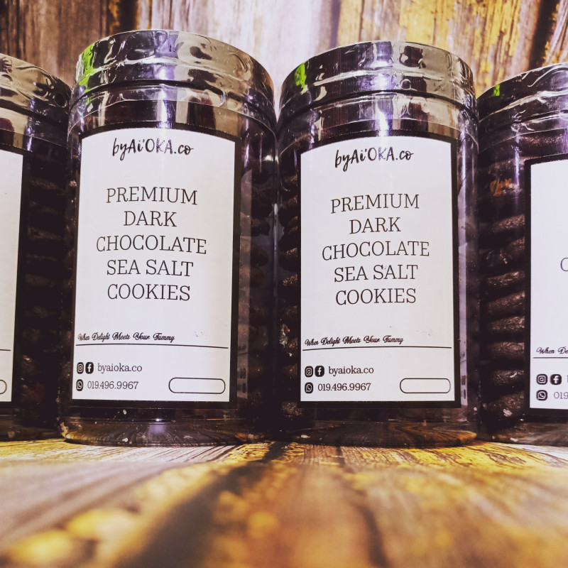 Premium Dark Chocolate Sea Salt Cookies