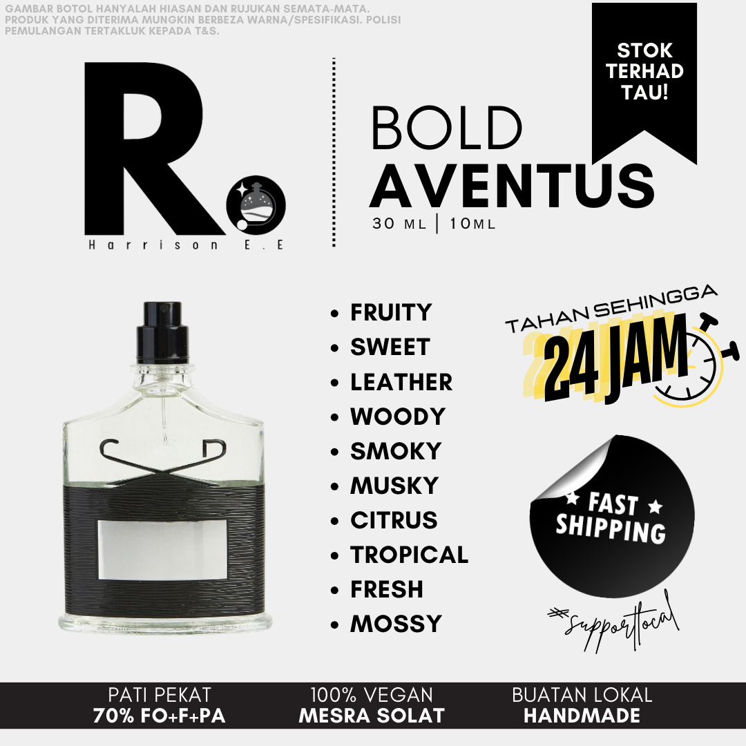 Harrison - Bold Aventus 30ML Long Lasting Perfume Tahan Lama