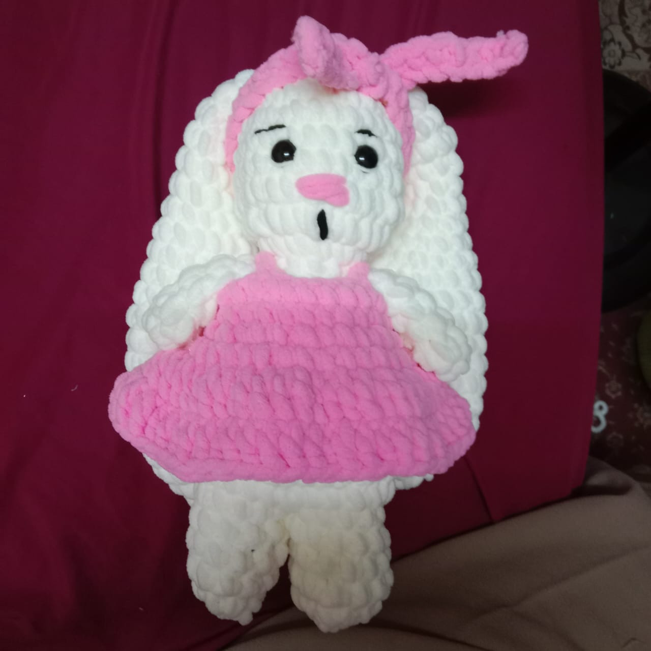 Anak patung bunny tinggi 15cm