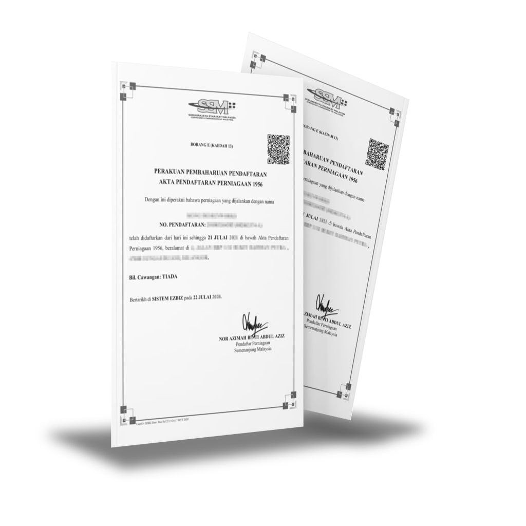 Daftar Syarikat Sdn. Bhd. / Perkongsian PLT