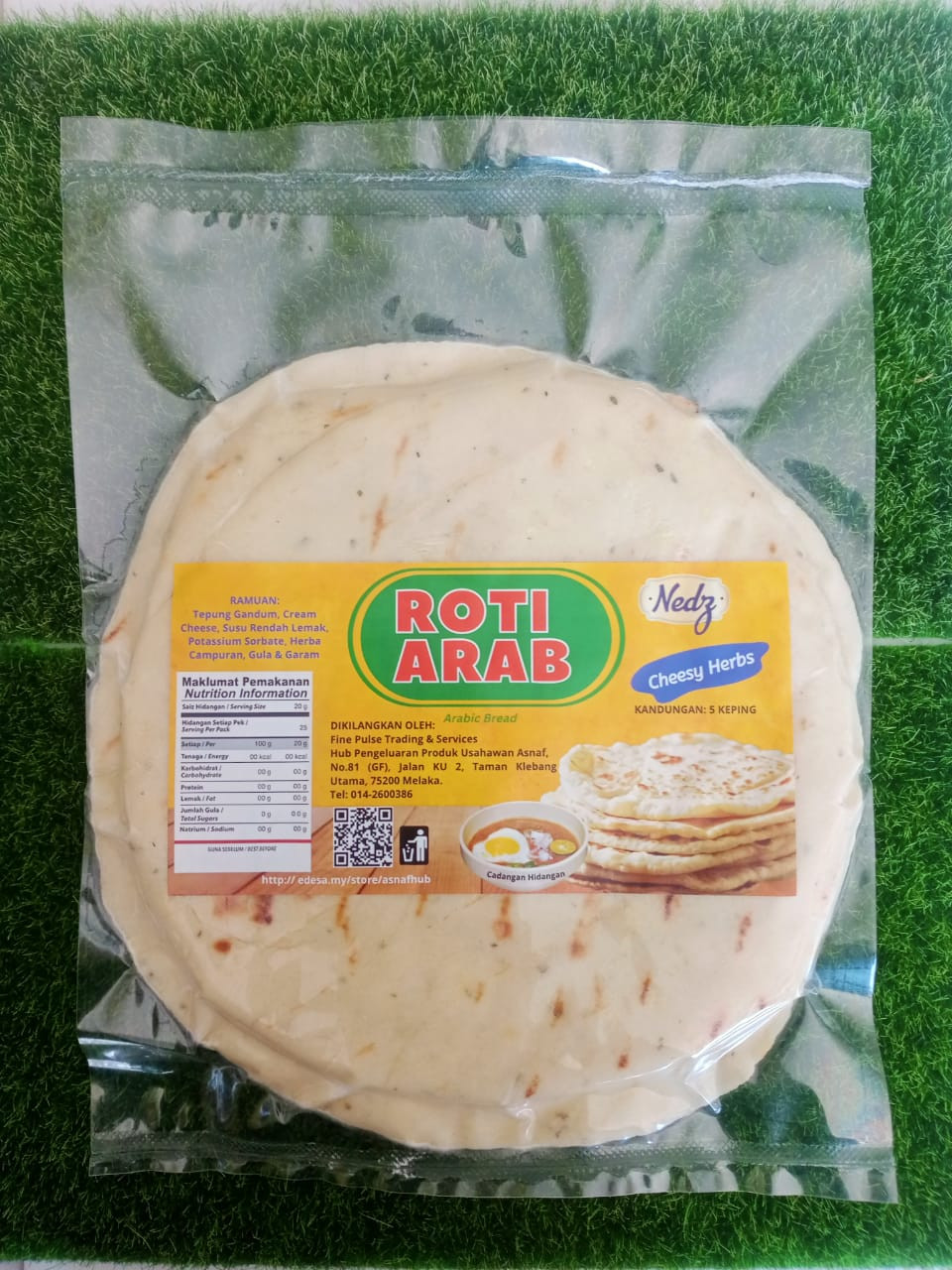 Roti Arab - Cheesy Herbs