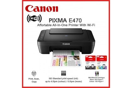 CANON PIXMA ALL-IN-ONE PRINTER E470